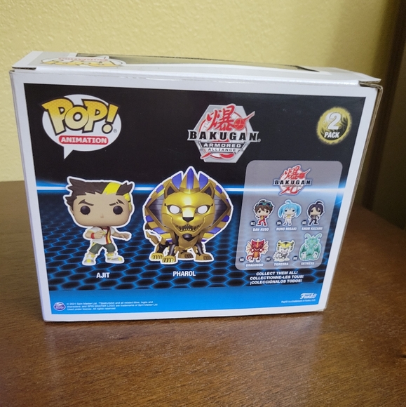 Funko Bakugan 2 Pack Ajit & Pharol Armored Alliance Animation POP! NEW Exclusive - Picture 9 of 11